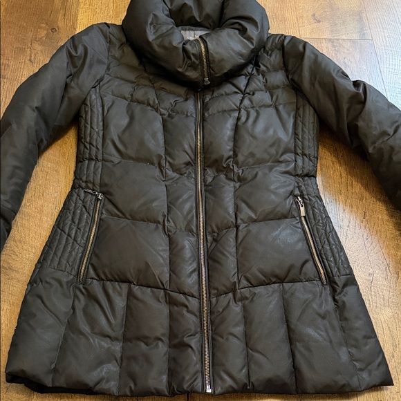 Cole Haan Women's Quilted Black Puffer Coat - Picture 7 of 10